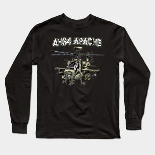 Army Forces Apache AH64 Long Sleeve T-Shirt